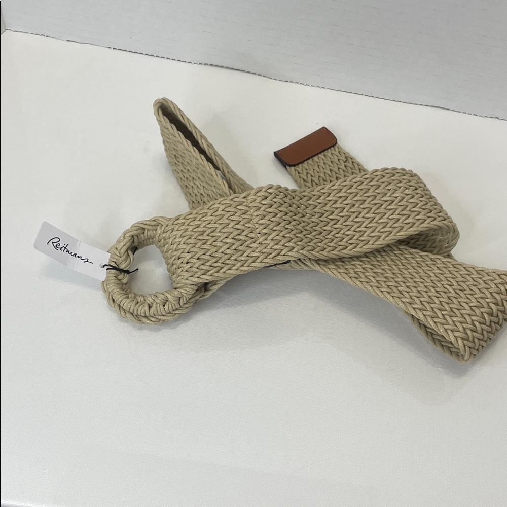 Reitmans Rothmans Beige Woven Belt